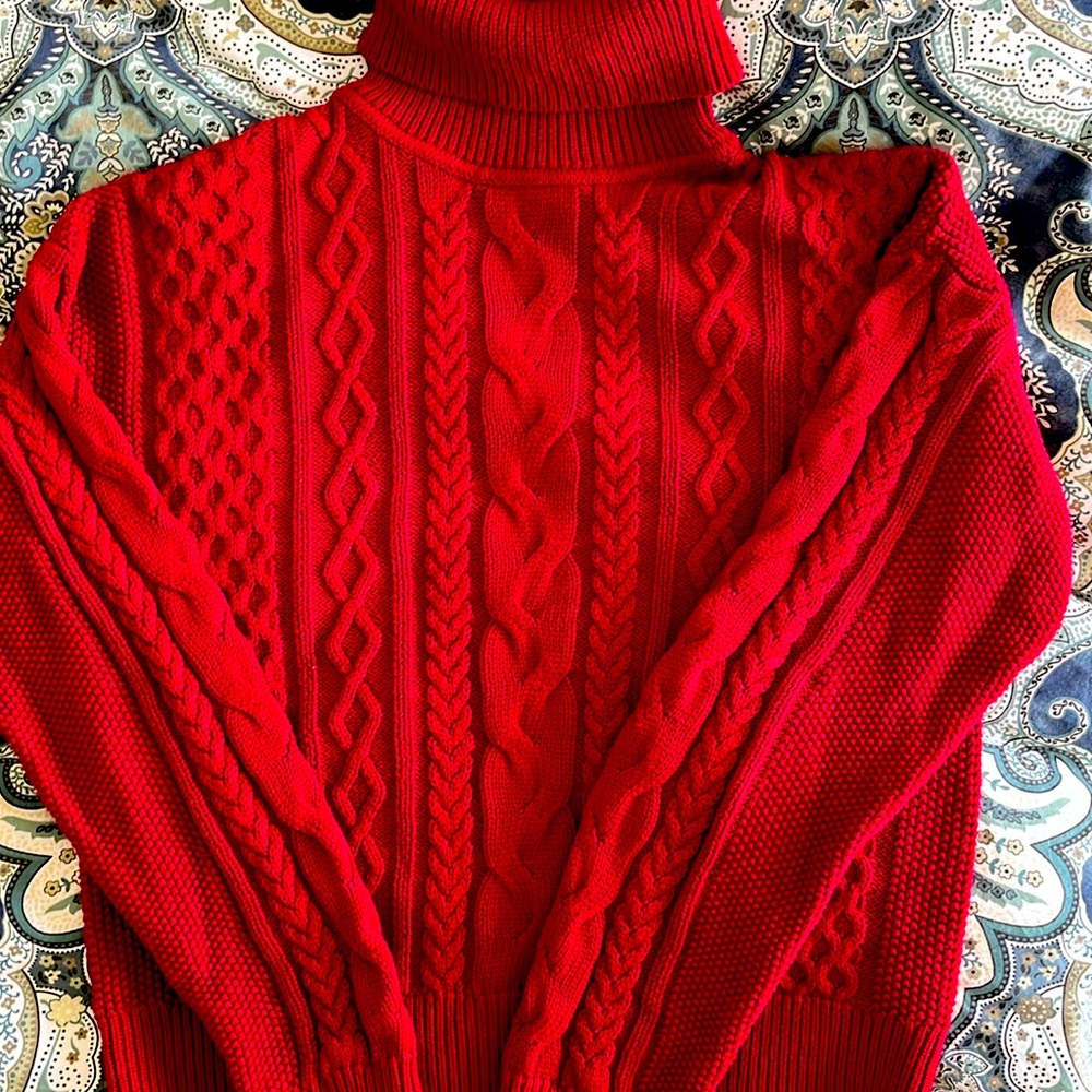 GAP Cablelnit turtleneck sweater 100% cotton